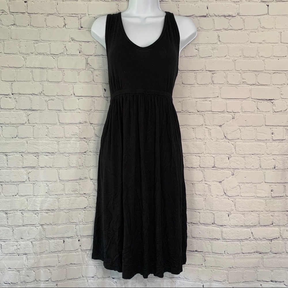Grisbi Black Sleeveless Dress With Lace Back Sz L